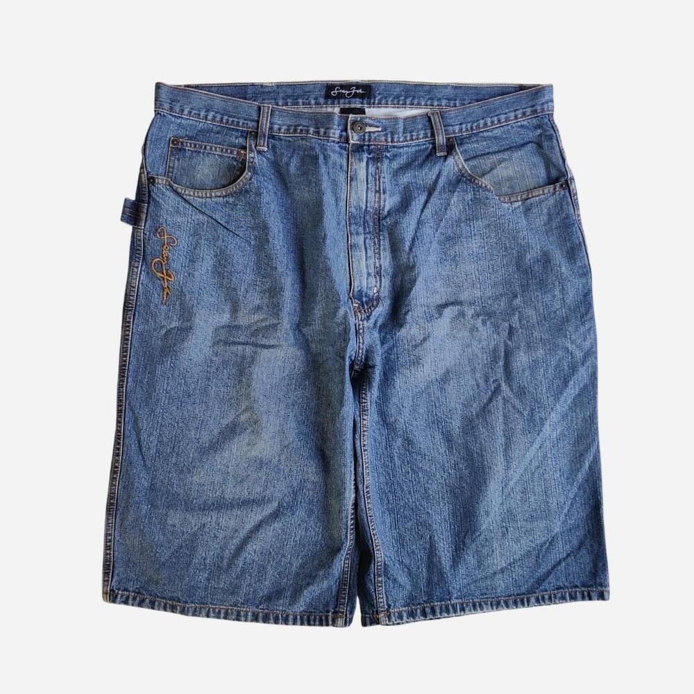 Y2K Sean John Baggy Cotton Denim Carpenter Shorts